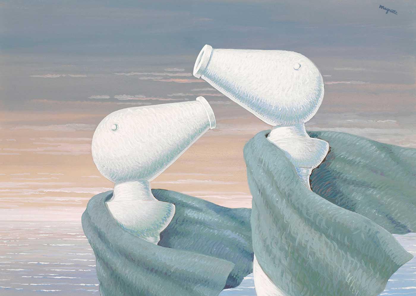 Rene Magritte Duygusal Konferans Kanvas Tablo