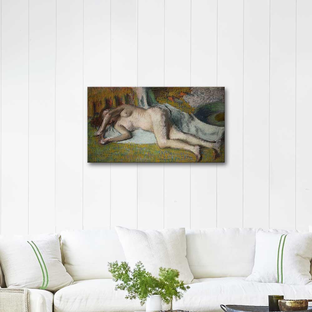 Resting After the Bath by Edgar Degas as Art Print