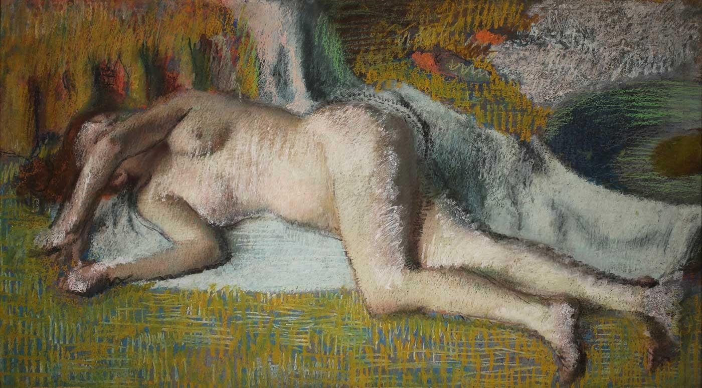 Resting After the Bath by Edgar Degas