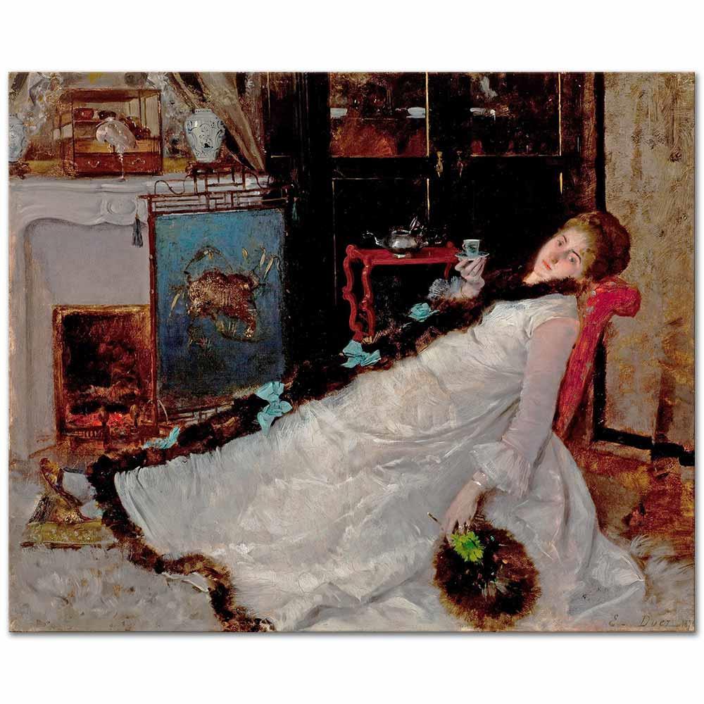 Resting by Ernest Ange Duez as Art Print