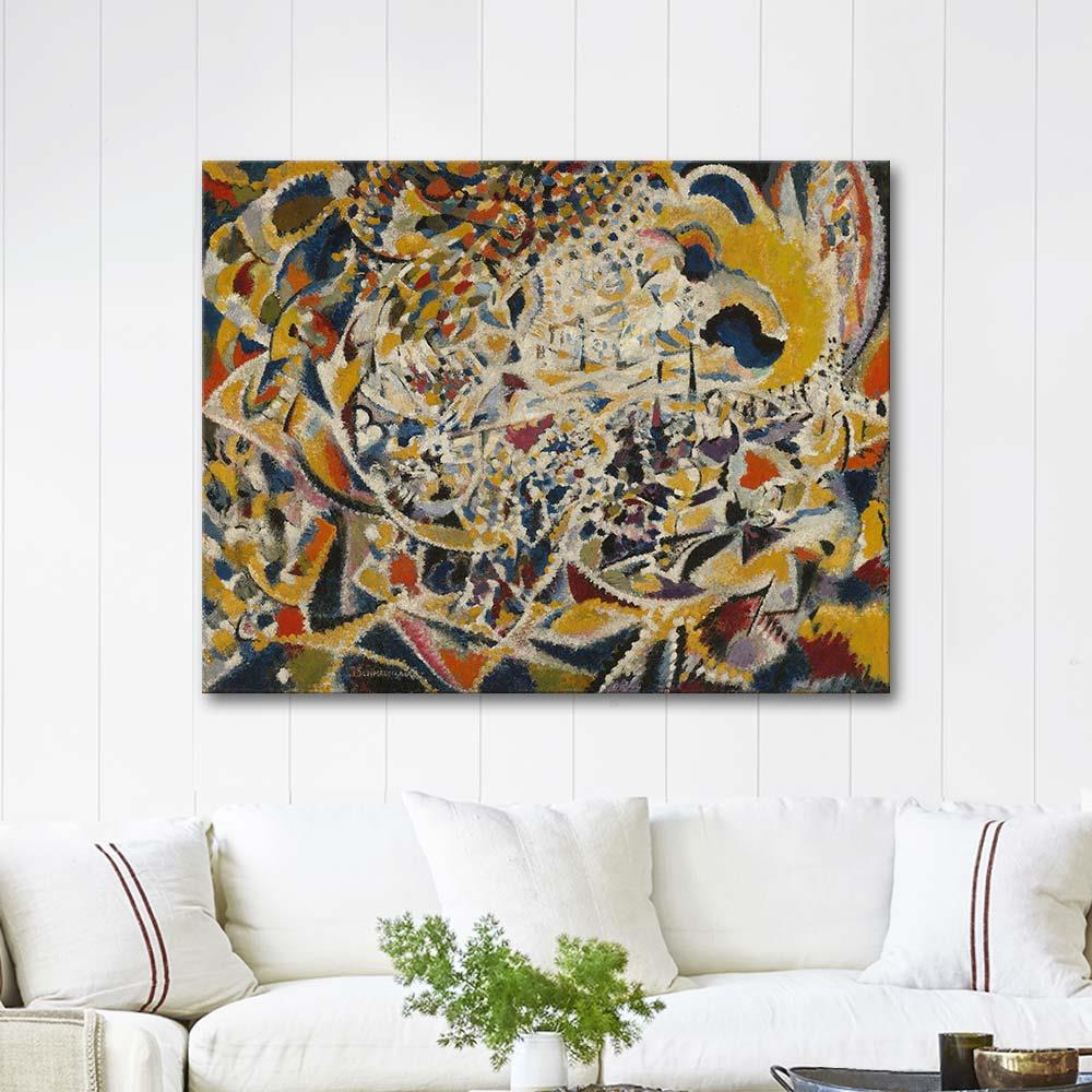 Rhythm of Light Waves; Street + Sun + Crowd by Jules Schmalzigaug as Art Print