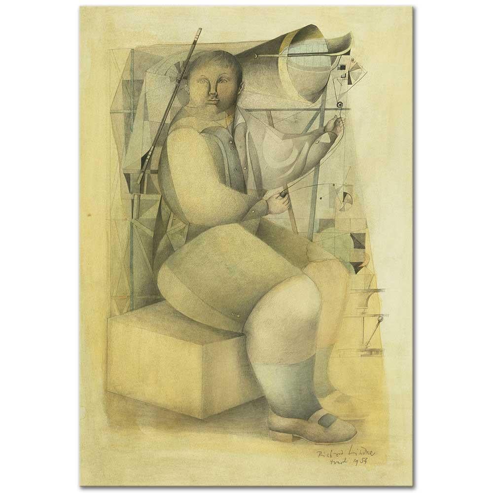 Richard Lindner Çocuk Kanvas Tablo