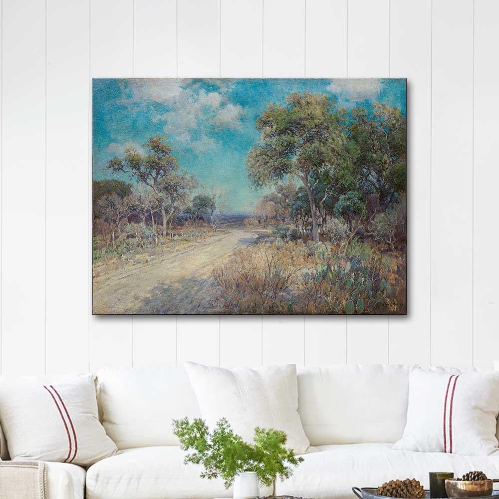 Julian Onderdonk Çayırlara Giden Yol Kanvas Tablo