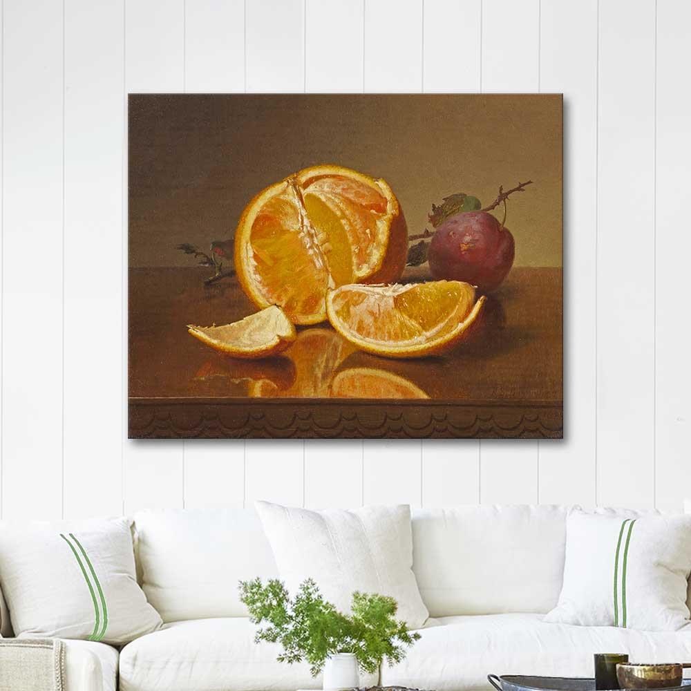 Robert Spear Dunning Still Life with Orange and Plum Art Print