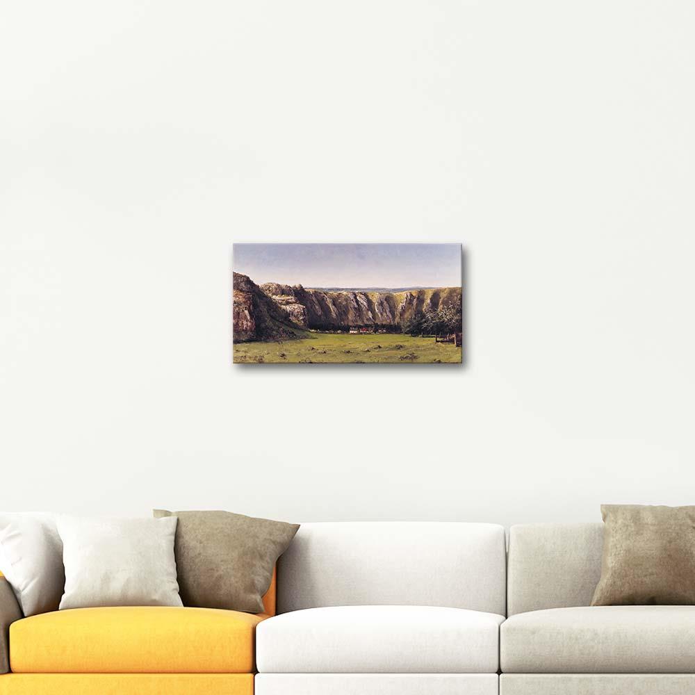Rocky Landscape Near Flagey by Gustave Courbet as Art Print
