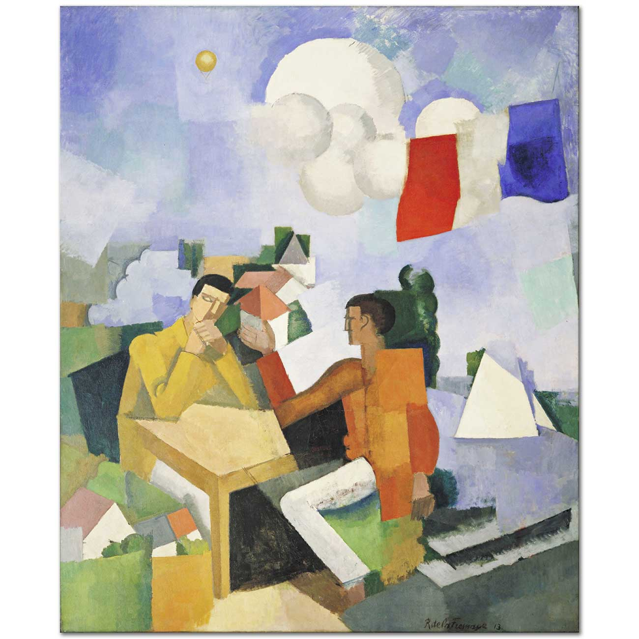 Roger de la Fresnaye Gökyüzünün Fethi Kanvas Tablo
