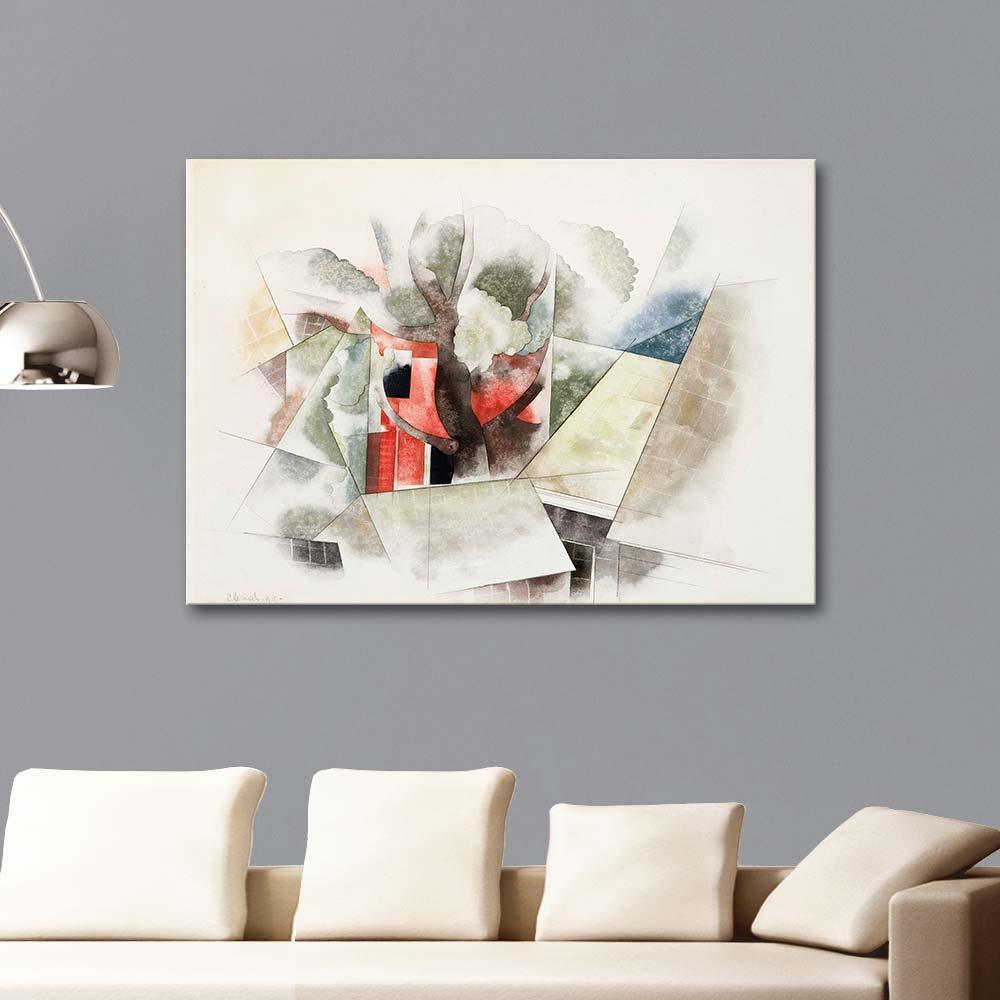 Charles Demuth Çatılar ve Fantezi Kanvas Tablo