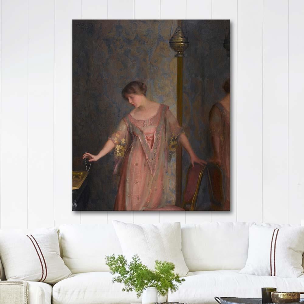Rose and Blue by William McGregor Paxton as Art Print