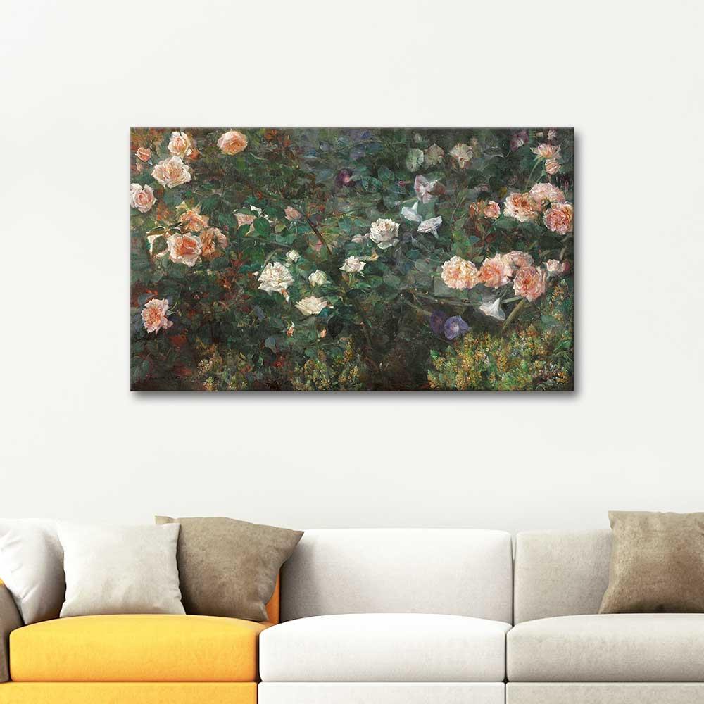 Maria Oakey Dewing Gül Bahçesi Kanvas Tablo