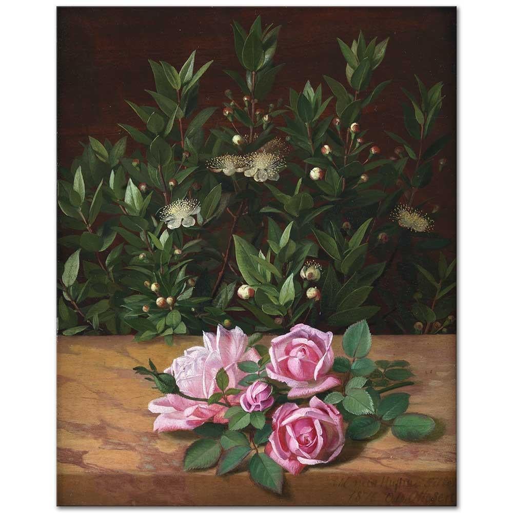 Roses and Myrtles by Otto Didrik Ottosen