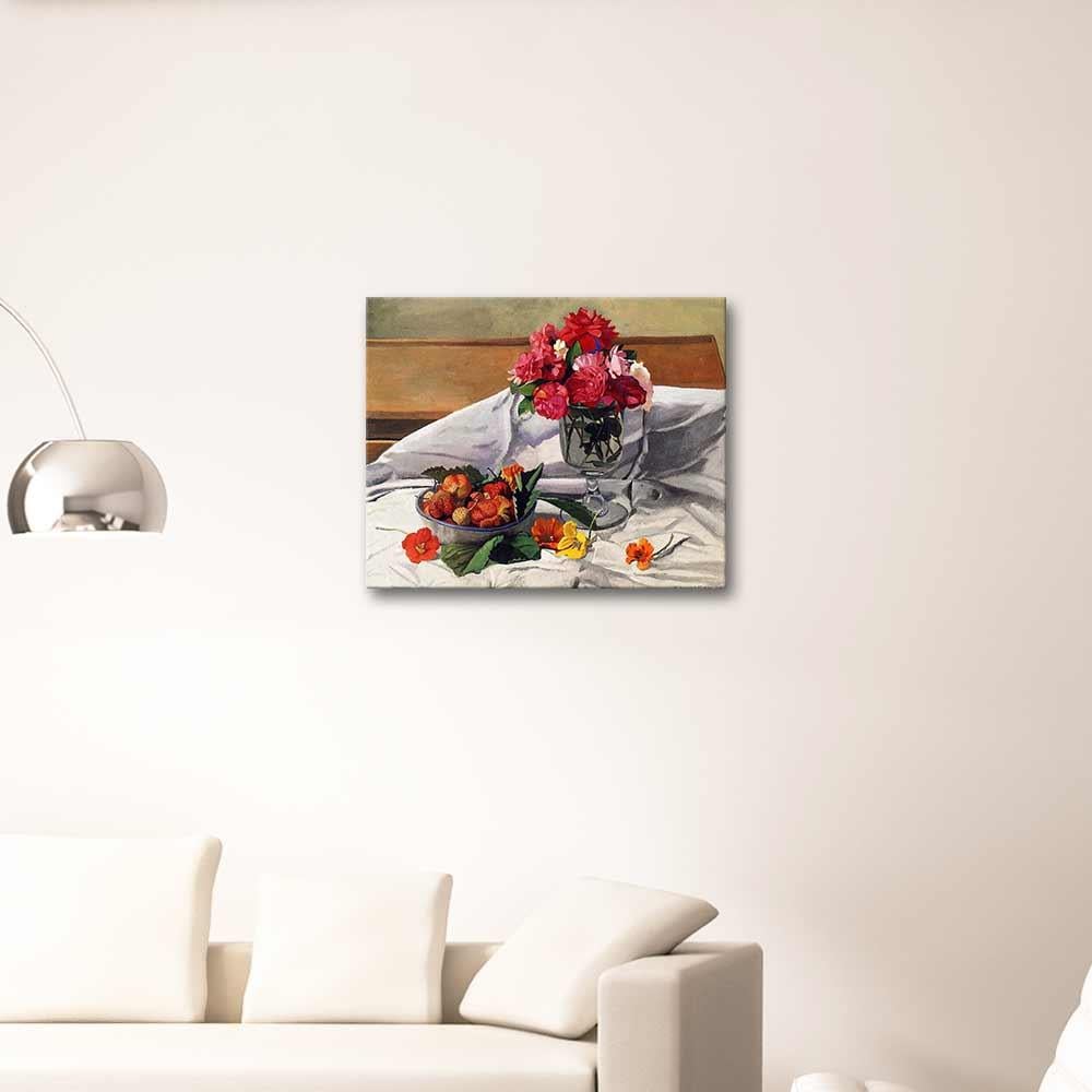 Roses and Nasturtiums by Felix Vallotton as Art Print