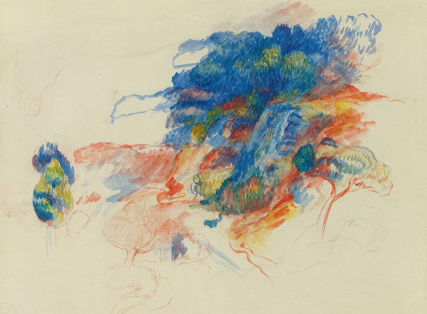 Route À Cagnes by Pierre Auguste Renoir