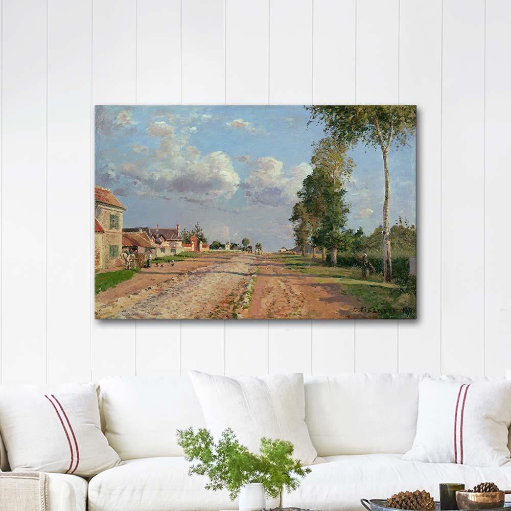 Route de Versailles Rocquencourt by Camille Pissarro as Art Print