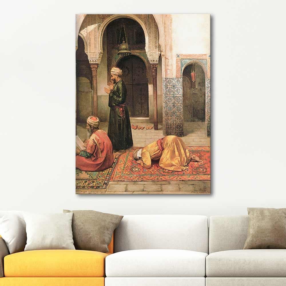Rudolf Weisse Camide Namaz Kanvas Tablo