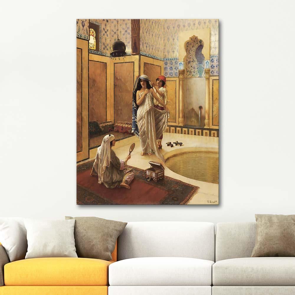 Rudolph Ernst The Harem Bath Art Print