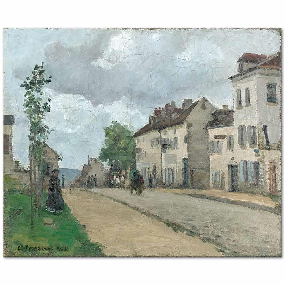 Rue de Gisors by Camille Pissarro as Art Print