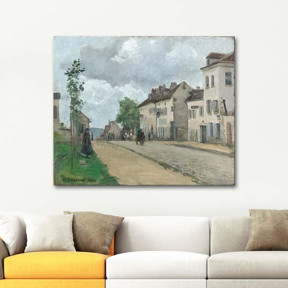 Rue de Gisors by Camille Pissarro as Art Print