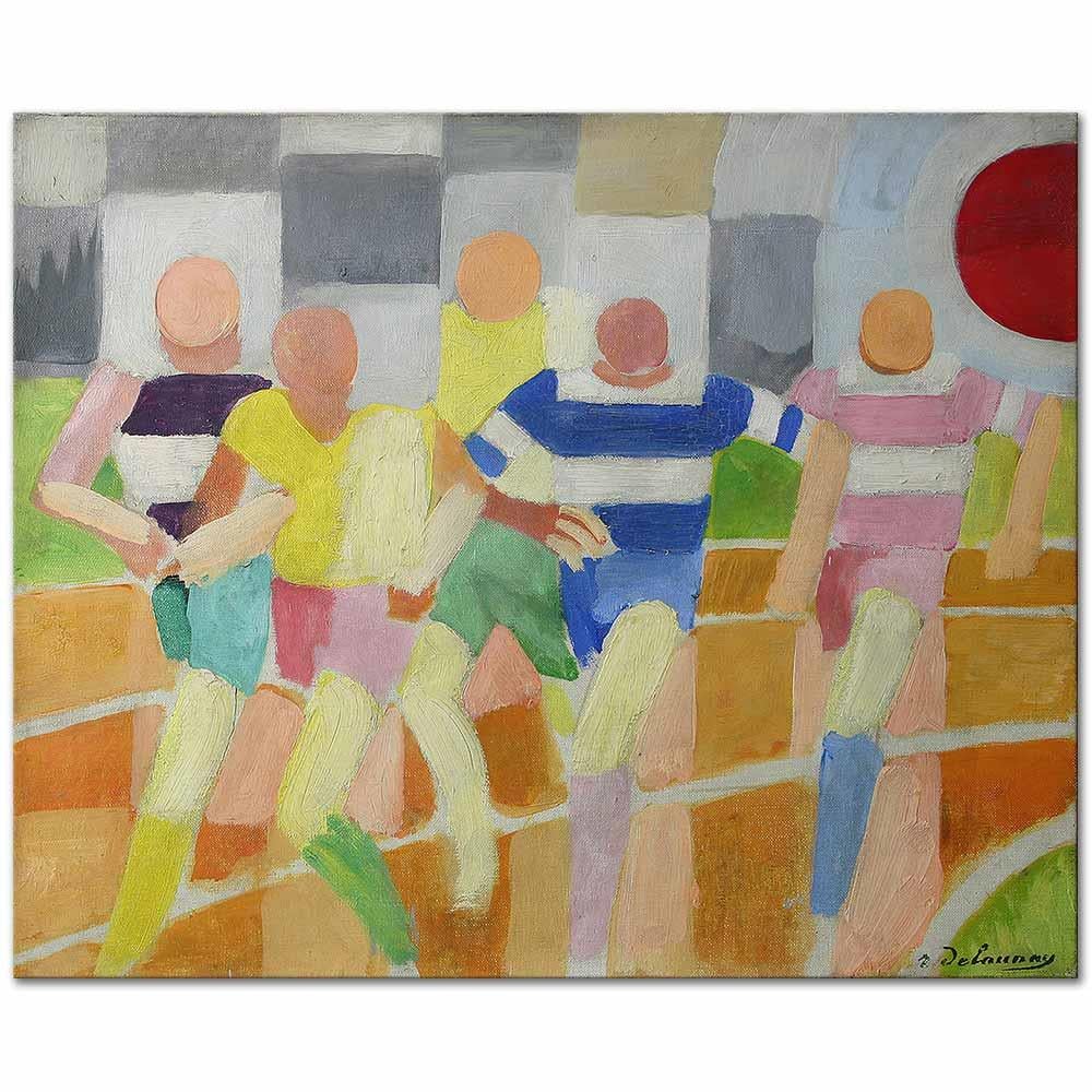 Robert Delaunay Koşucular Kanvas Tablo