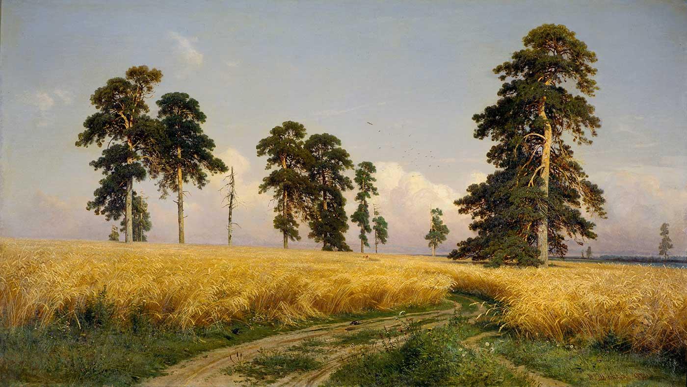 Ivan Shishkin Çavdar Tarlası Kanvas Tablo