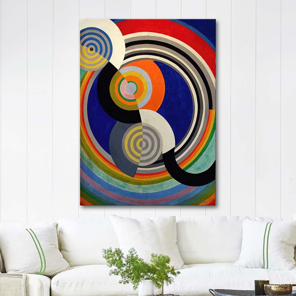 Robert Delaunay Ritim No 2 Kanvas Tablo