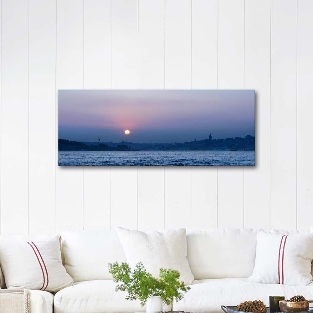 Sabahattin Kayış İstanbul'da Gündoğumu Kanvas Tablo