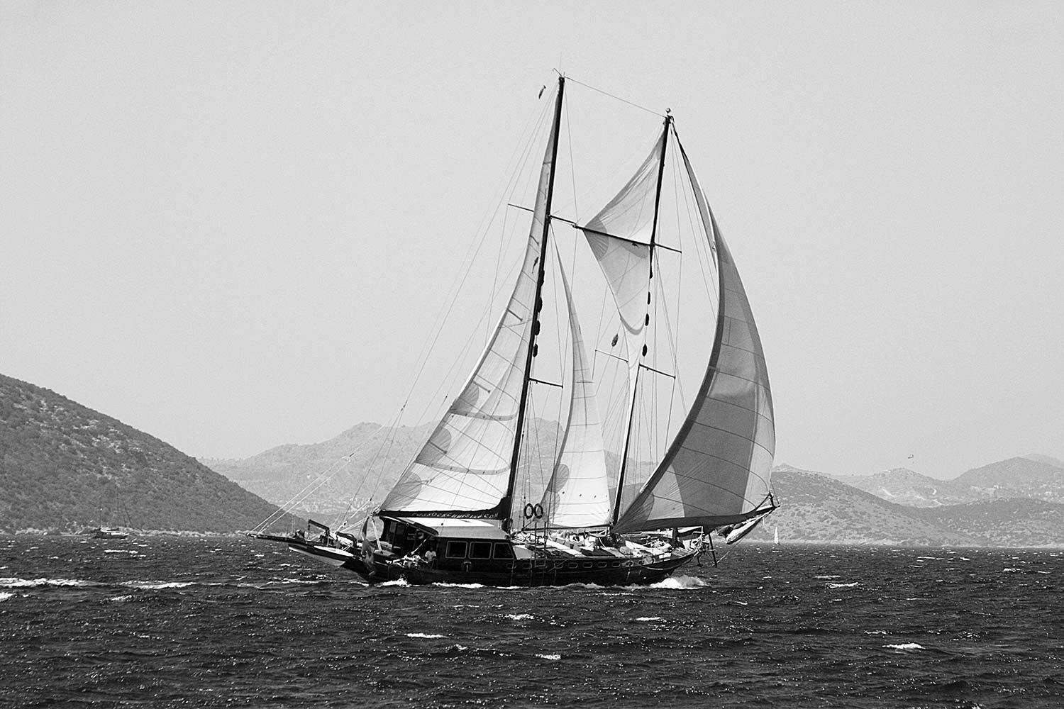 Sabahattin Kayis Sailboat Art Print