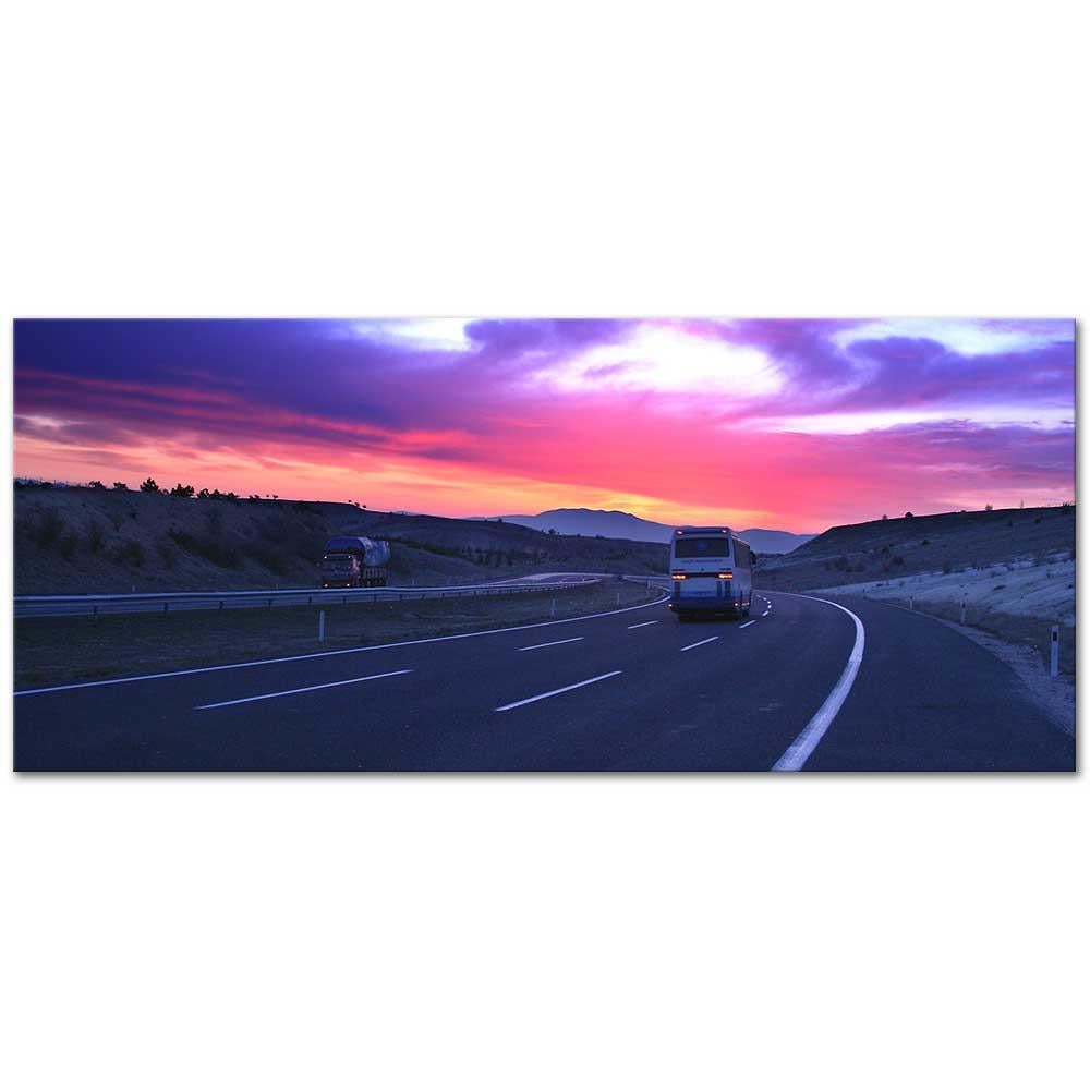 Sabahattin Kayış Yolda Gündoğumu Kanvas Tablo