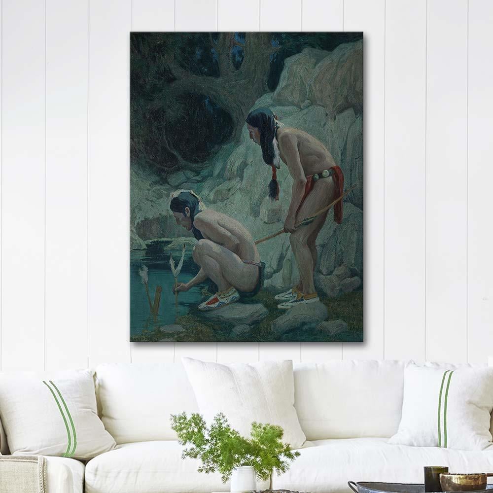 Sacred Waters by Eanger Irving Couse as Art Print