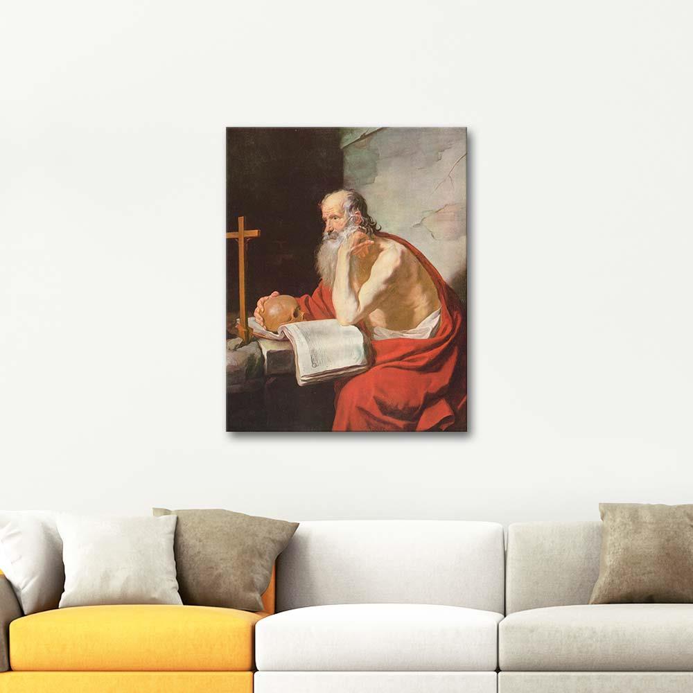 Jacques Blanchard Aziz Hirenimus Kanvas Tablo