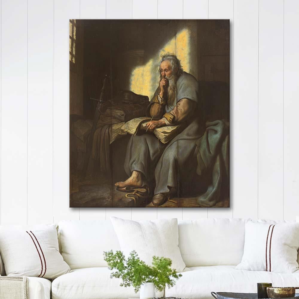 Saint Paul in Prison by Rembrandt van Rijn as Art Print