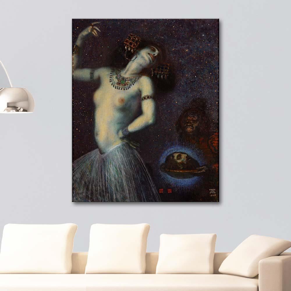 Franz von Stuck Salome Kanvas Tablo