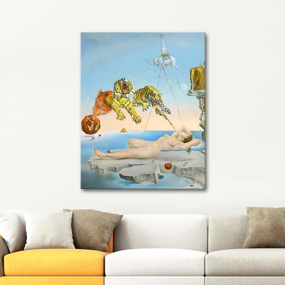 Salvador Dali Dream Caused by the Flight of a Bee around a Pomegranate Art Print