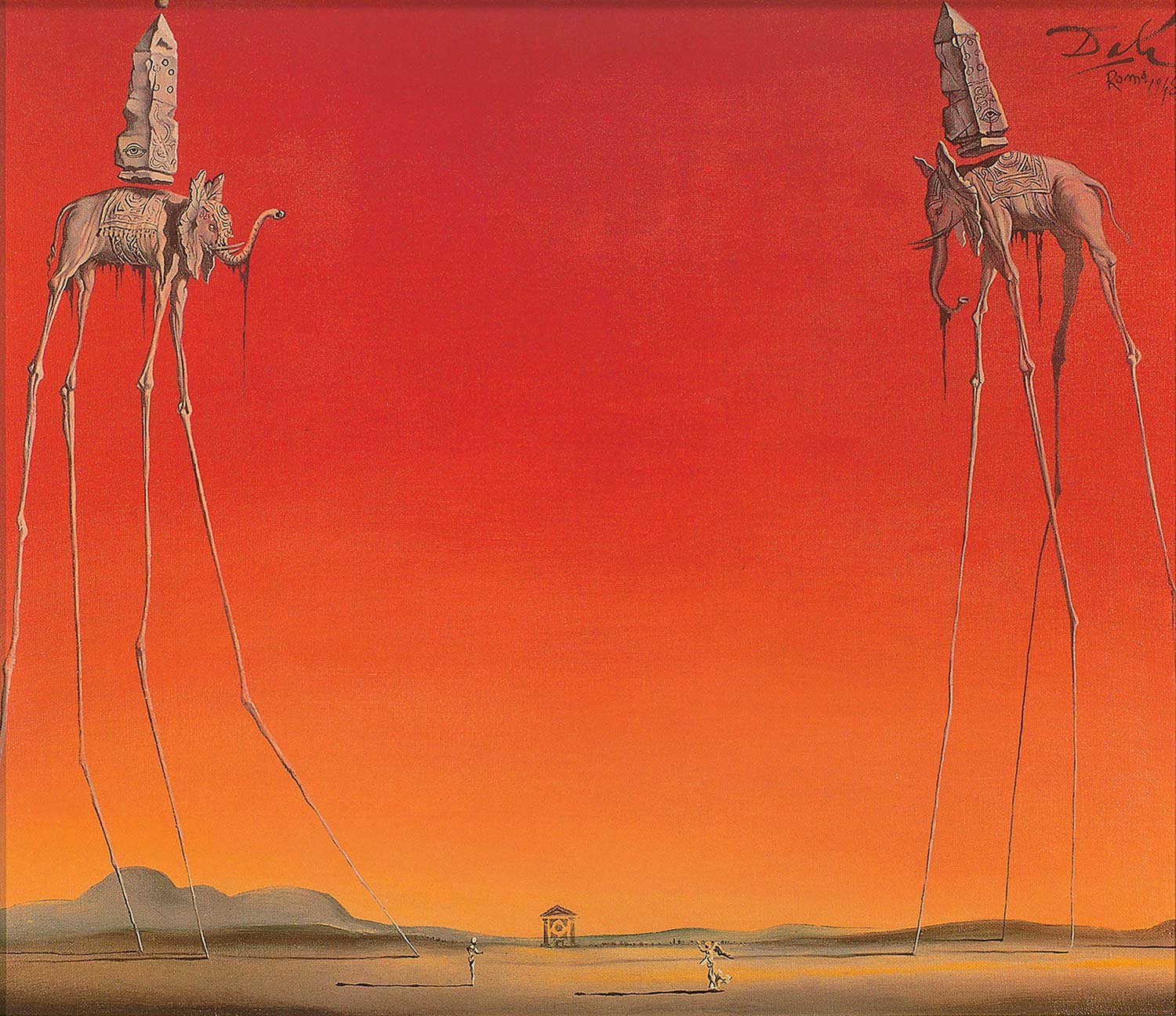 Salvador Dali The Elephants Art Print