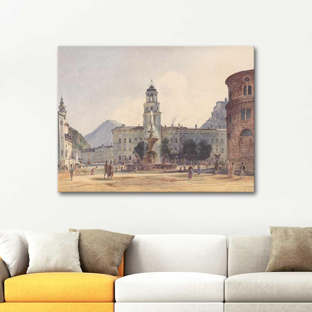 Jakob Alt Salzburg Kanvas Tablo