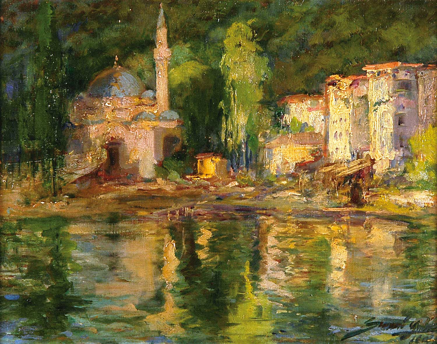 Sami Yetik Bebek Kıyısı Kanvas Tablo