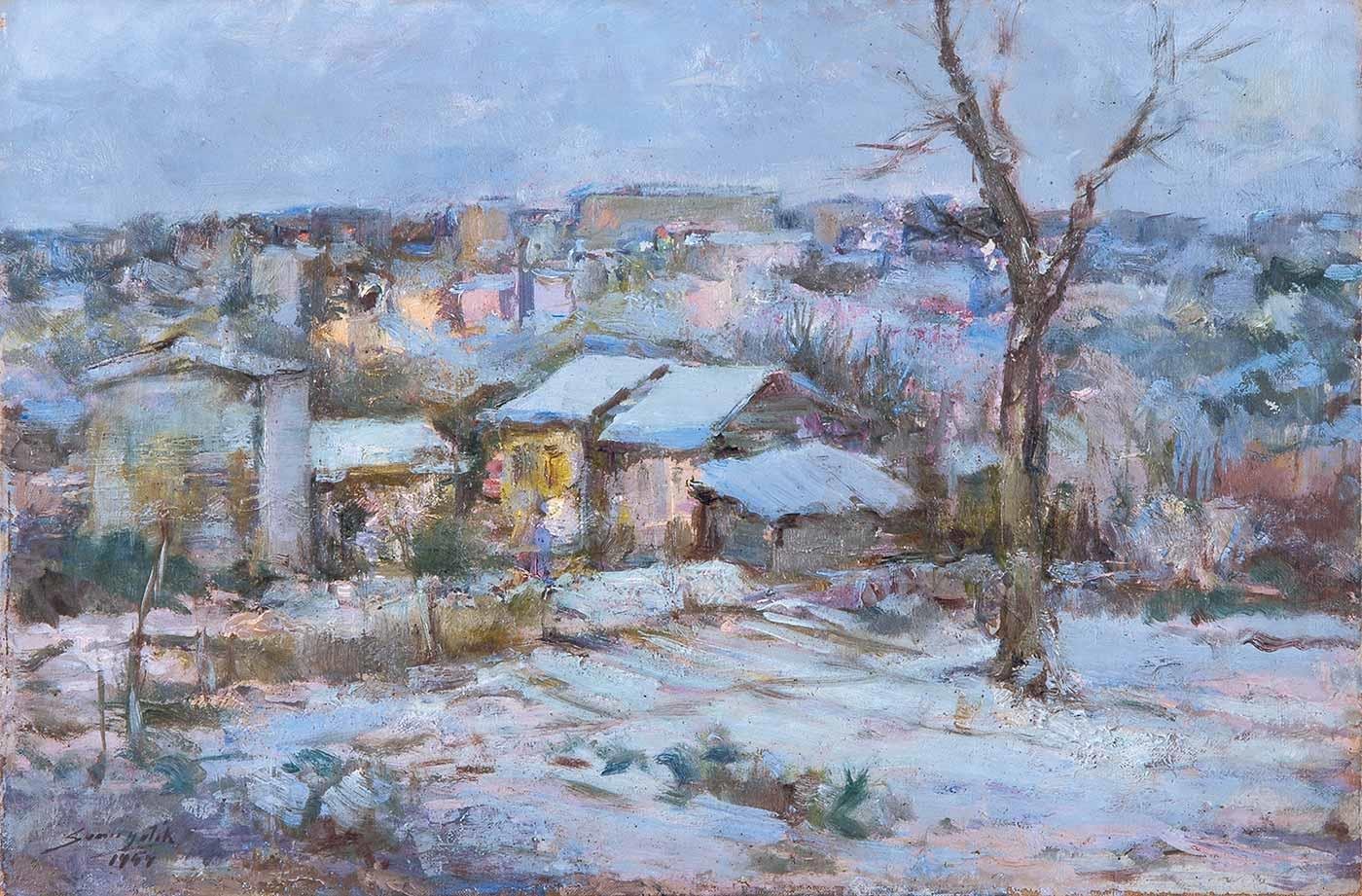 Sami Yetik Çapa'da Kış Kanvas Tablo