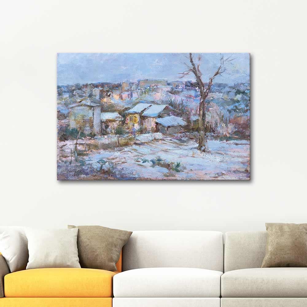 Sami Yetik Çapa'da Kış Kanvas Tablo