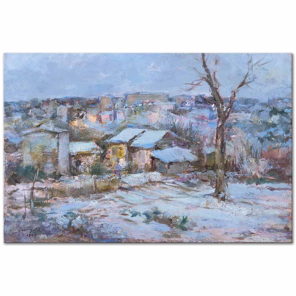 Sami Yetik Çapa'da Kış Kanvas Tablo