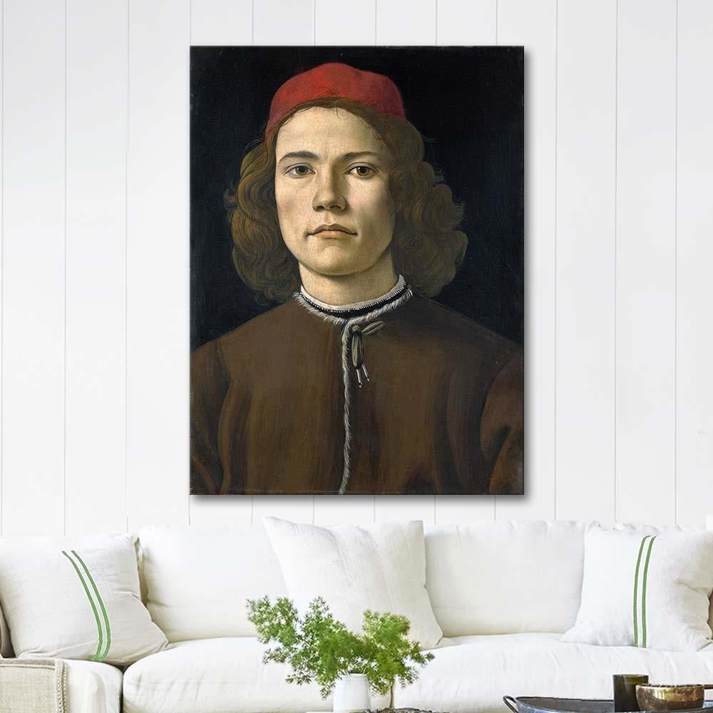 Sandro Botticelli Portrait of a Young Man Art Print