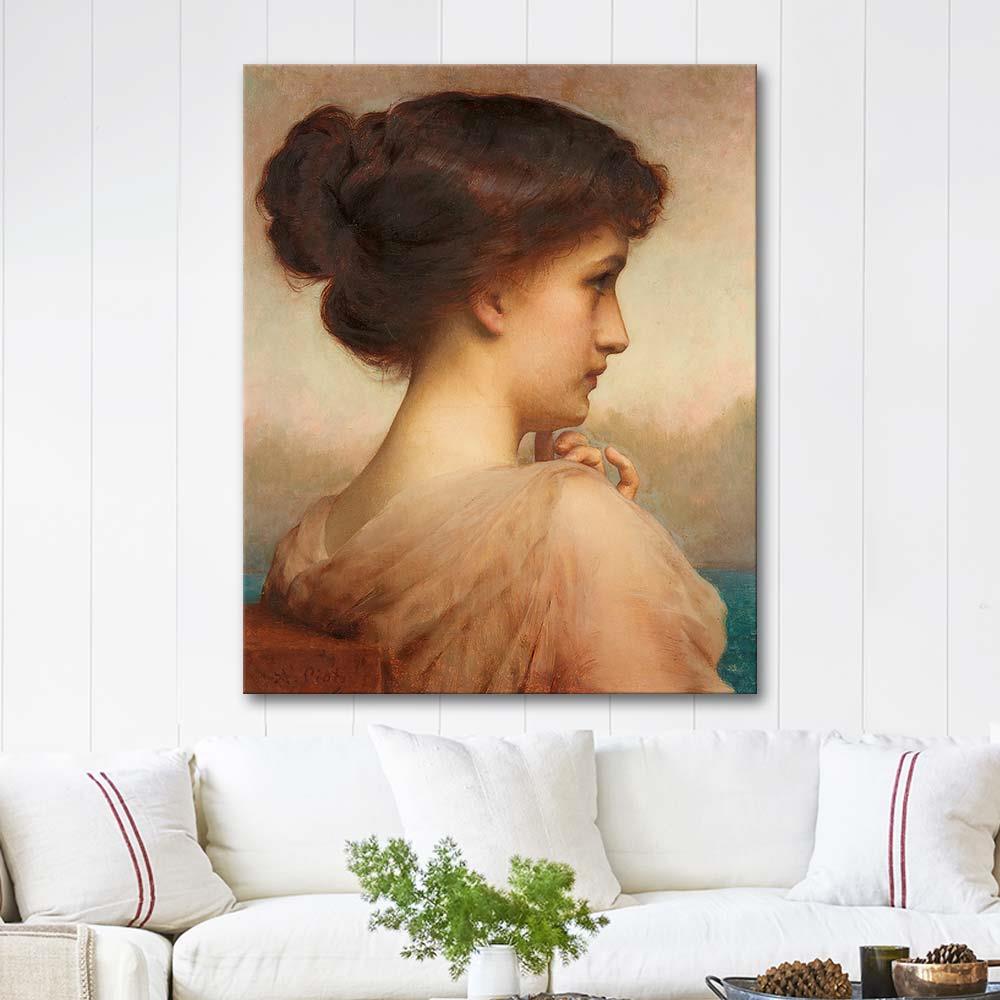 Sappho by Adolphe Piot as Art Print