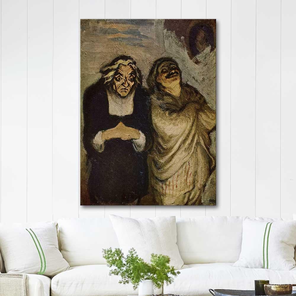 Scene from a Comedy by Honore Daumier as Art Print