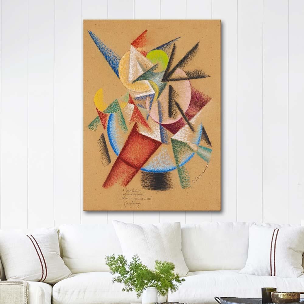 Gino Severini Deniz = Dansçı Kanvas Tablo