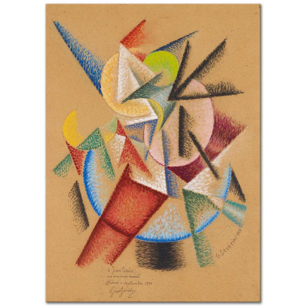 Gino Severini Deniz = Dansçı Kanvas Tablo