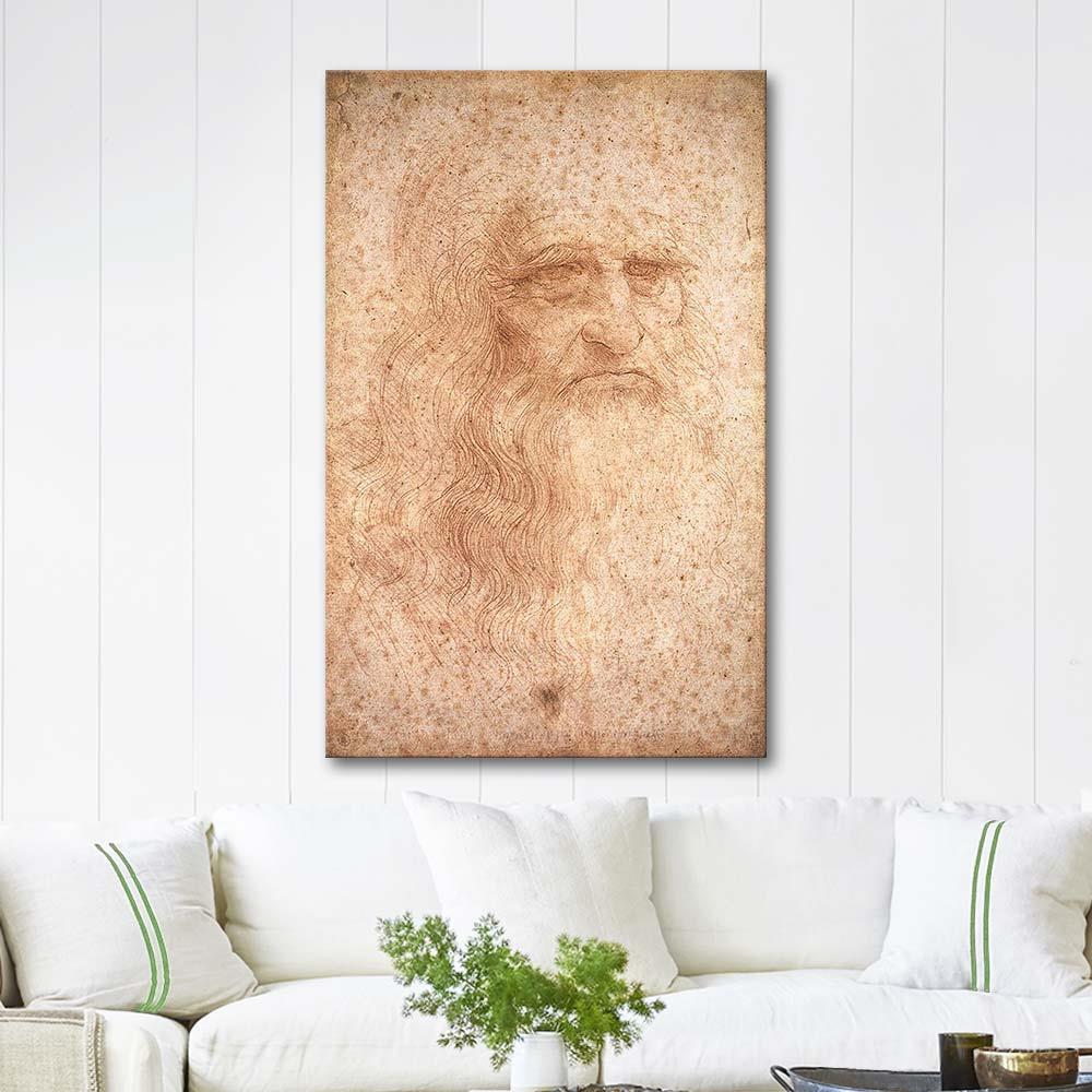 Self-Portrait by Leonardo da Vinci as Art Print