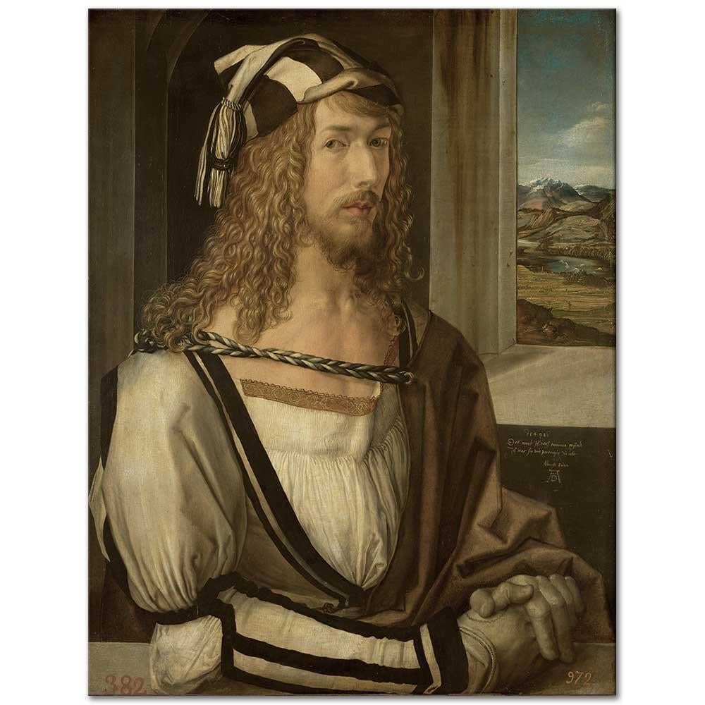 Self Portrait with Gloves by Albrecht Dürer