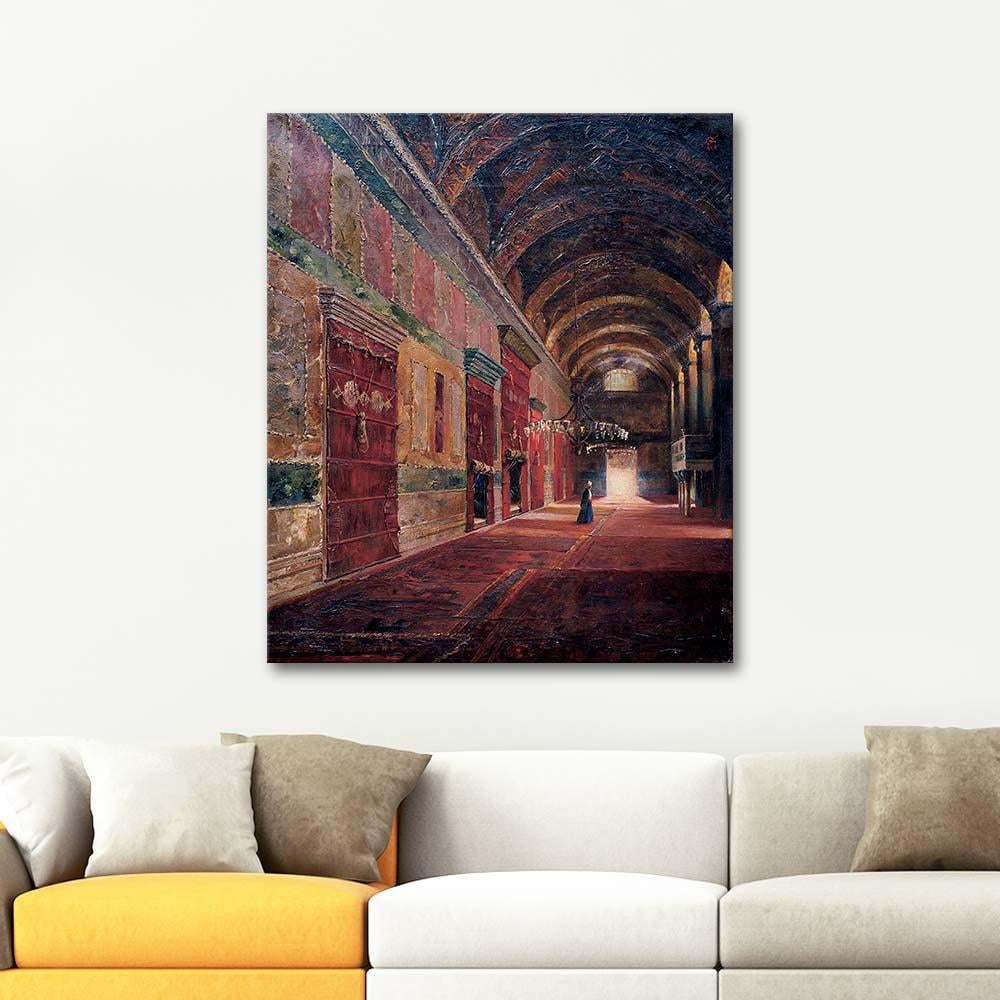 Şevket Dağ Cami İçi Manzarası Kanvas Tablo