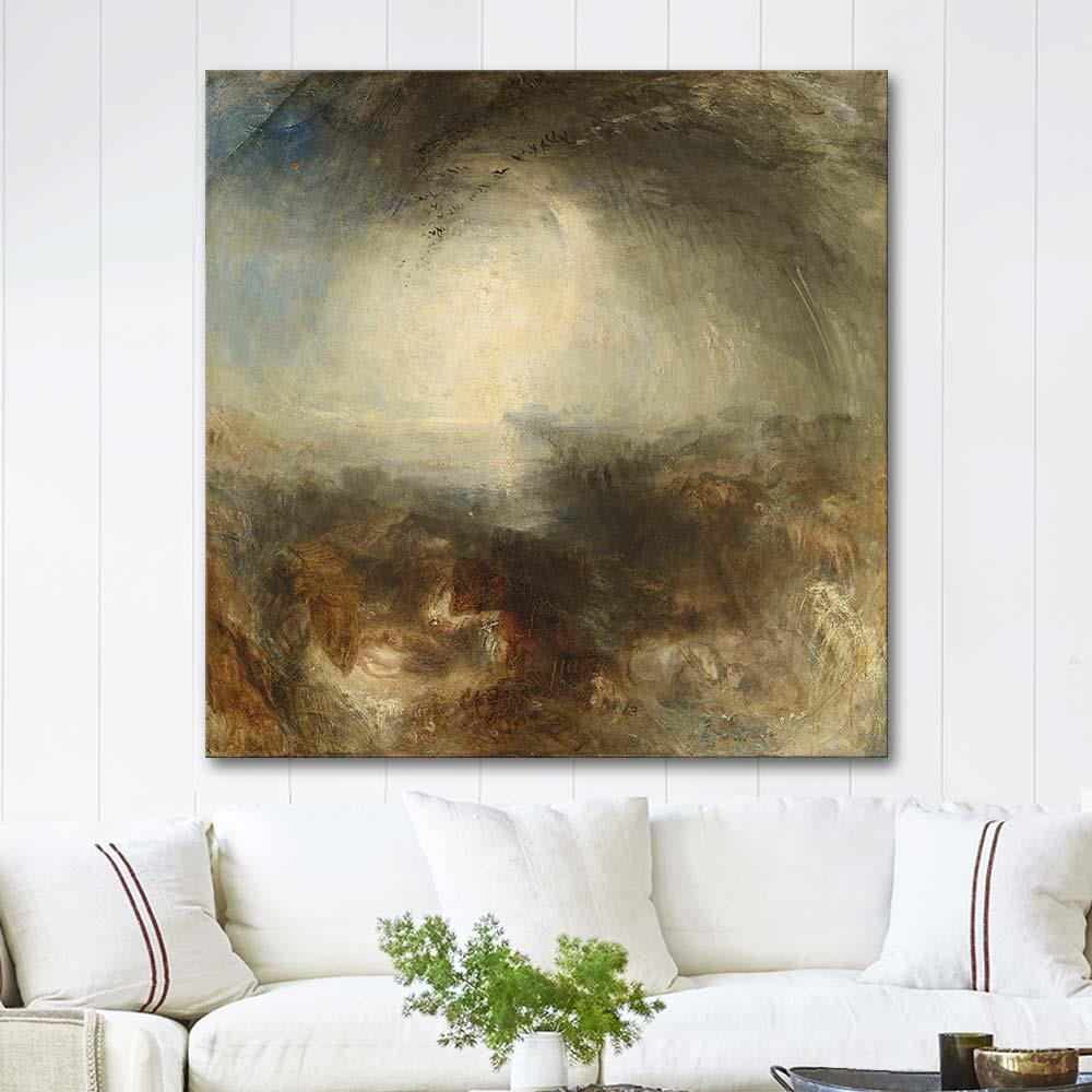 Shade and Darkness - The Evening of the Deluge by Joseph Mallord William Turner as Art Print