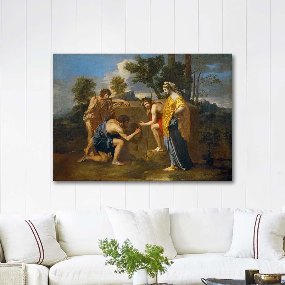 Shepherds in Arcadia by Nicolas Poussin as Art Print