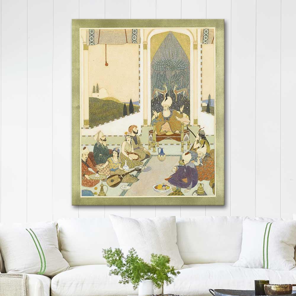 Edmund Dulac Denizci Sindbad Kanvas Tablo