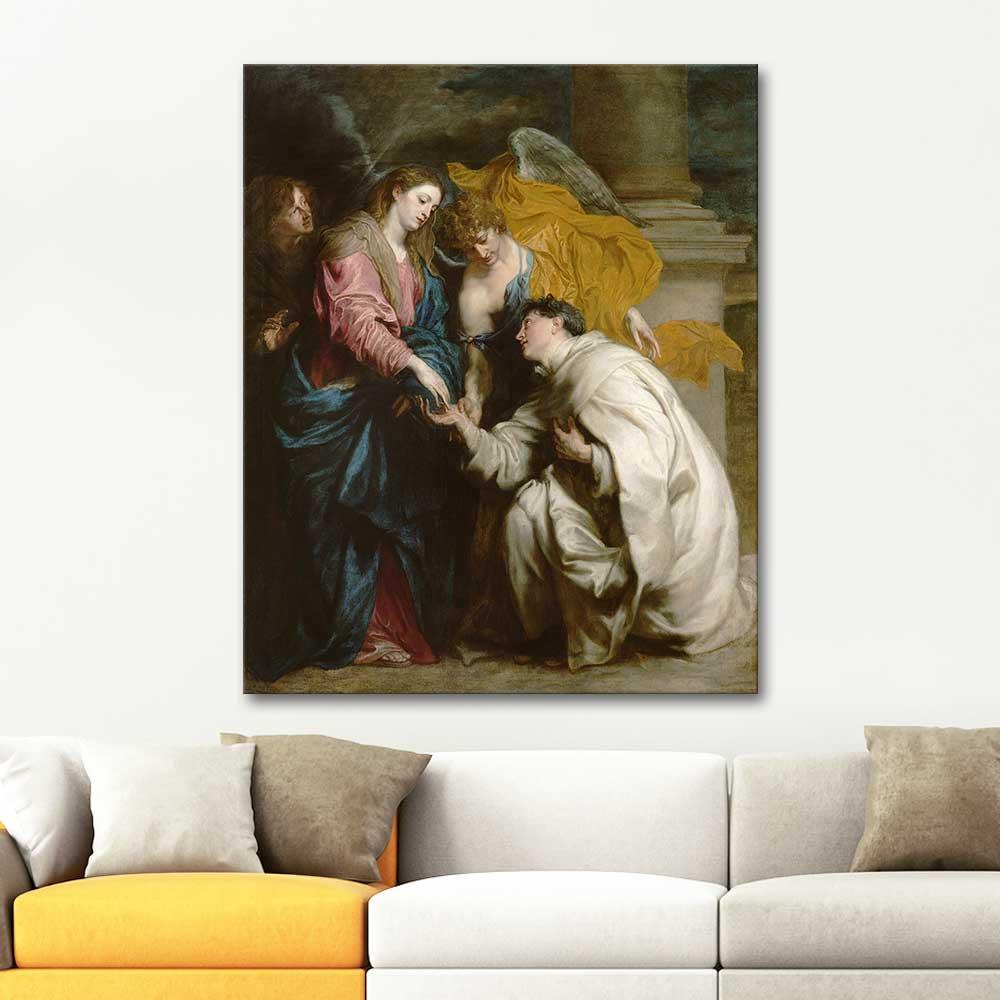 Sir Anthony Van Dyck Kutsal Joseph Hermann Kanvas Tablo